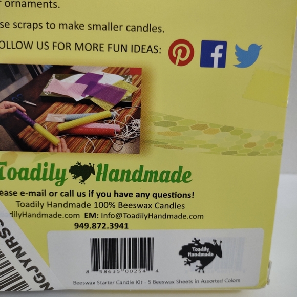 Toadily Handmade Toys New Toadily Handmade Beeswax Candle Making Sheets Poshmark